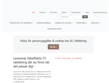 Tablet Screenshot of dcutbildning.com